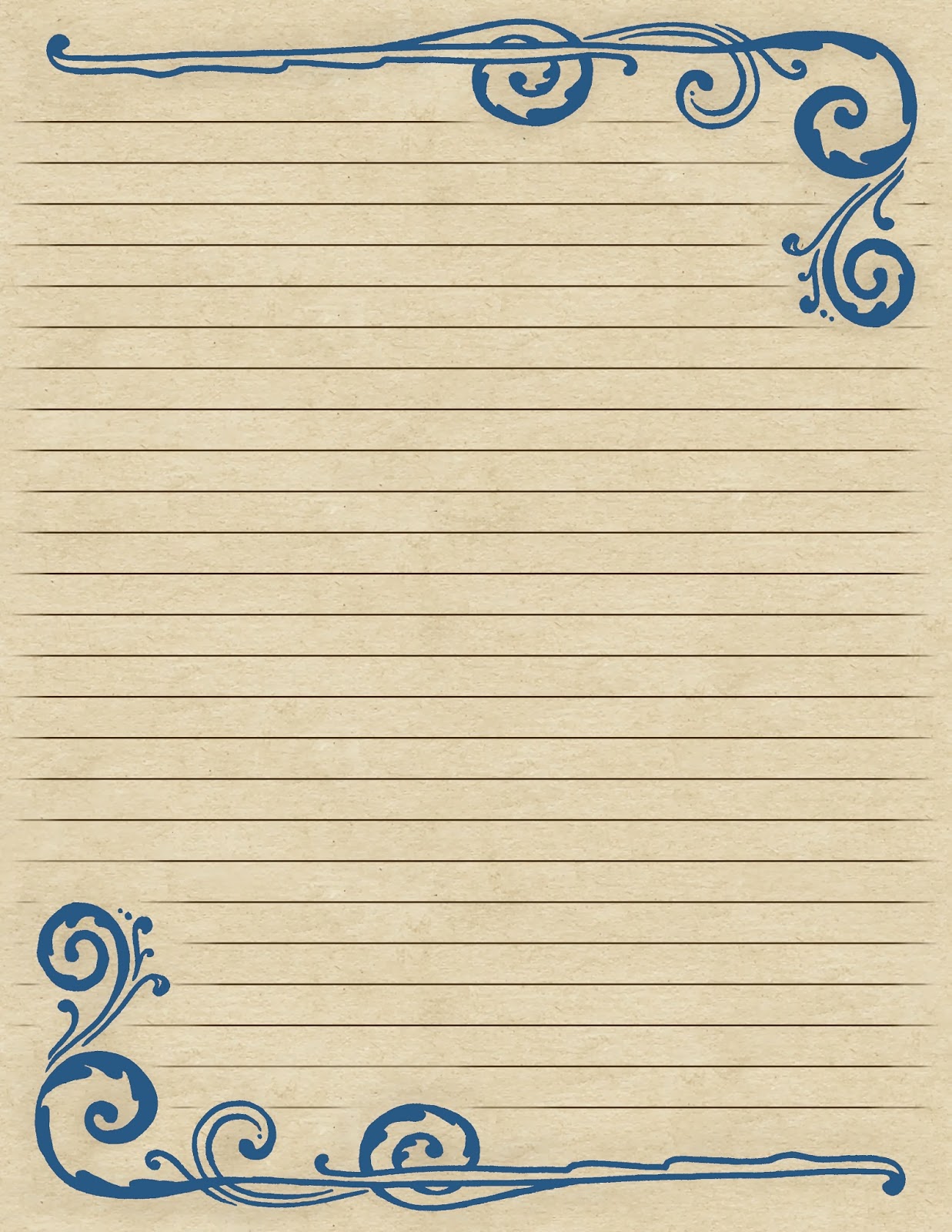 stationery paper with lines