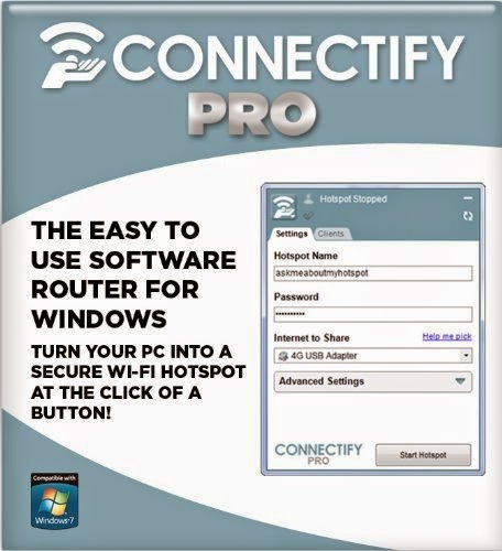 Connectify Hotspot PRO 7 1 29279 Crack [By kickass to]