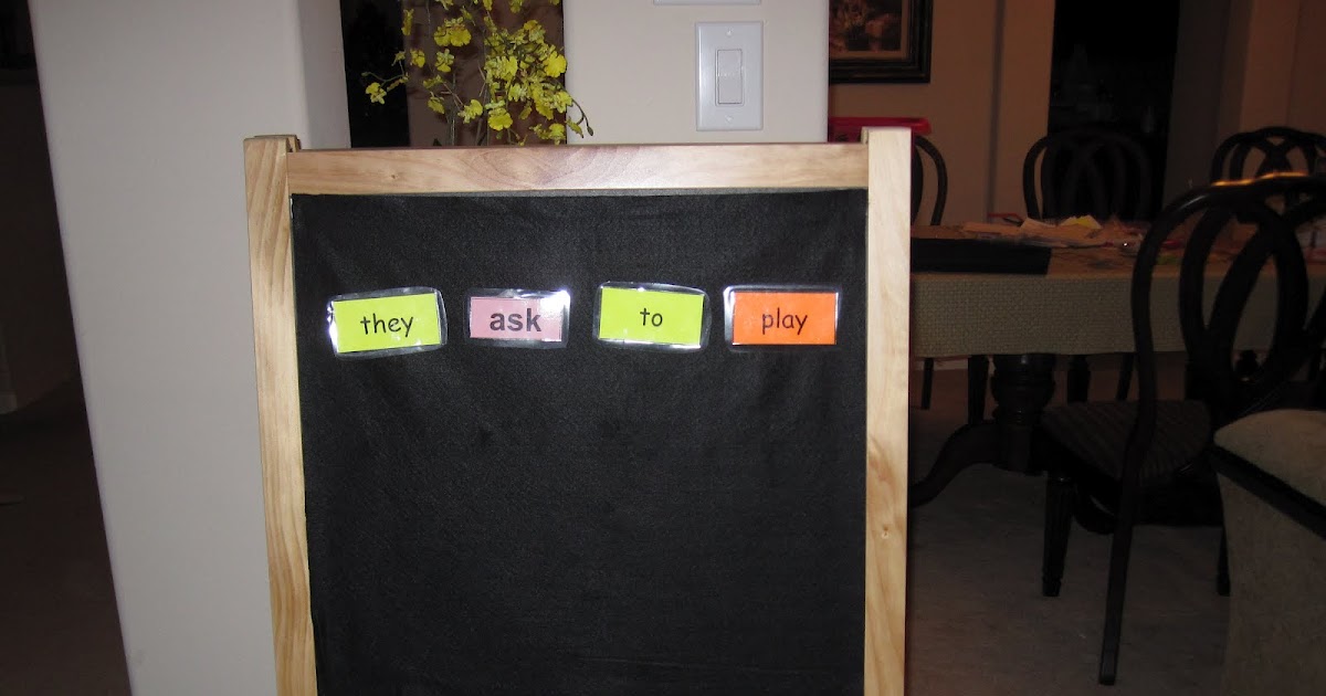 Felt board sight words sentences
