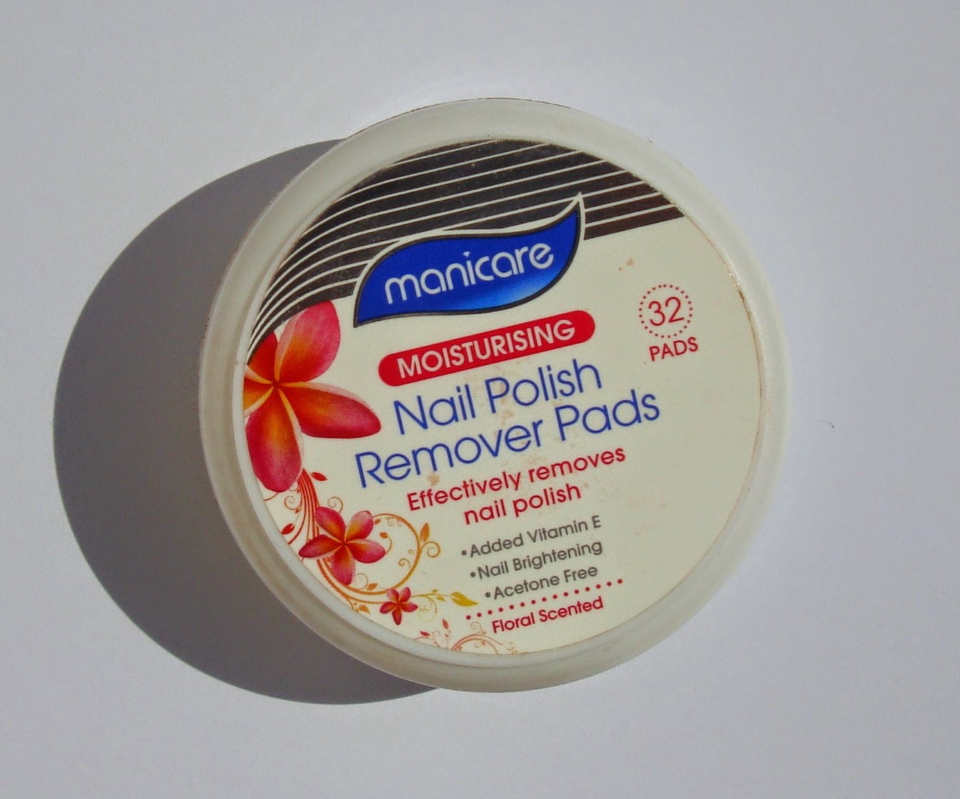 little white truths Manicare Nail Polish Remover Pads review