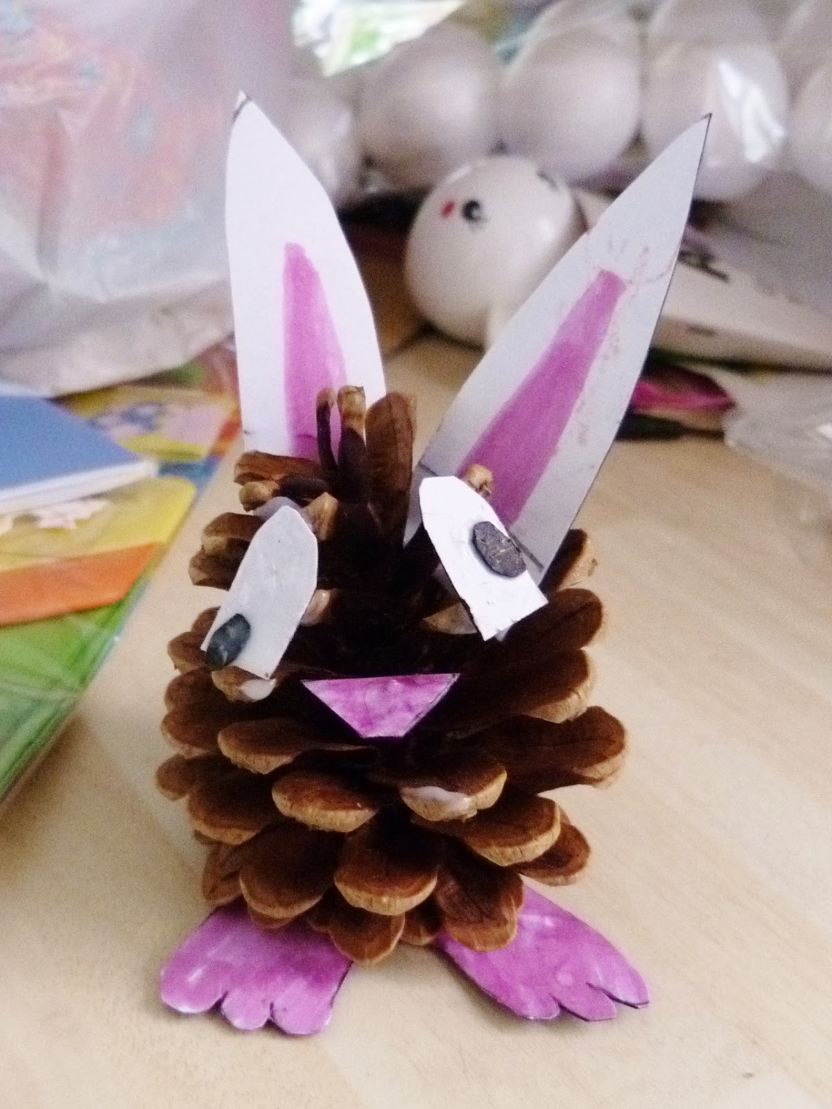 An Ordinary Life Easter Pinecone Bunny Craft Tutorial!