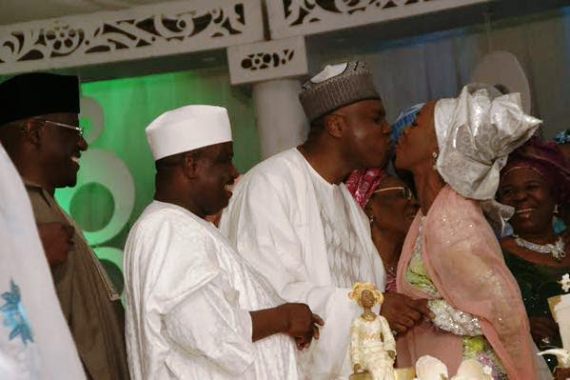 Senate President, Saraki And His Wife Share A Kiss As They Fete Muslim Faithfuls Breaking Ramadan Fast Senate President, Saraki And His Wife Share A Kiss As They Fete Muslim Faithfuls Breaking Ramadan Fast