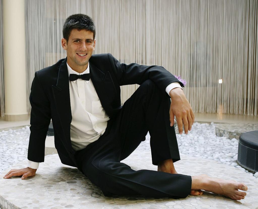 Novak Djokovic feet. 
