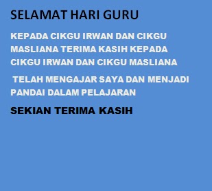 Inilah karya para pelajar 1A4: