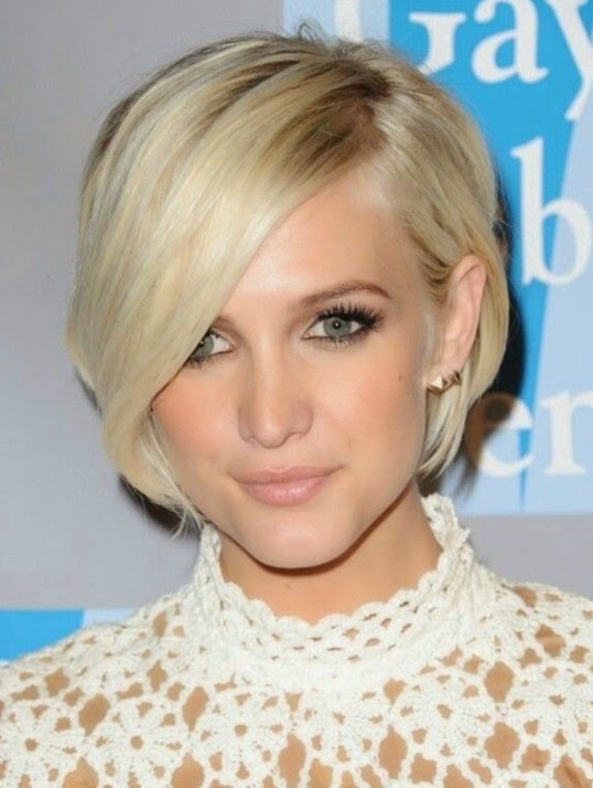 Celebrity Hairstyles With Bangs 2014