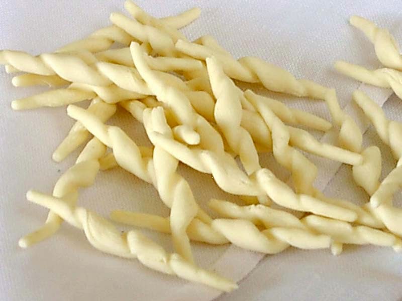 Jenny Eatwell's Rhubarb & Ginger Experimenting with Trofie pasta.