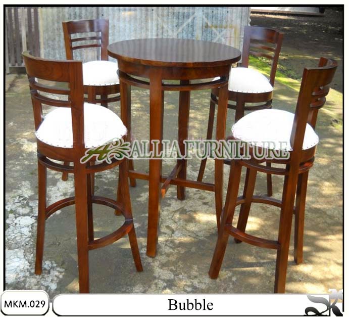 Kursi dan meja makan set Bubble Kursi dan meja makan set Bubble