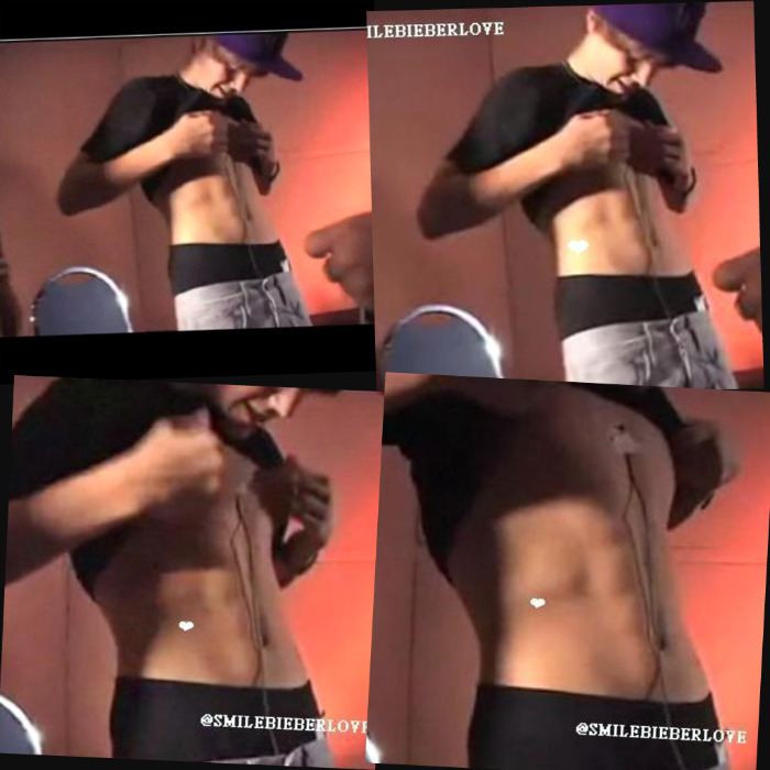 justin bieber six pack pics. Justin Bieber Shirtless Six