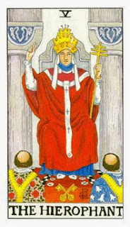 O Papa e a bigamia em jogos de Tarot de Amor (Templo de Afrodite).
