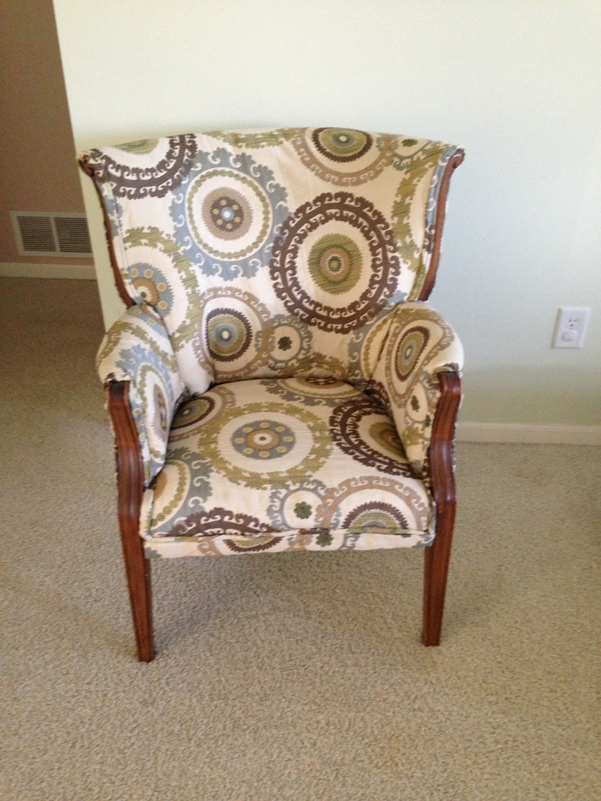 Thrifty Treasures Updating a chair with upholstery