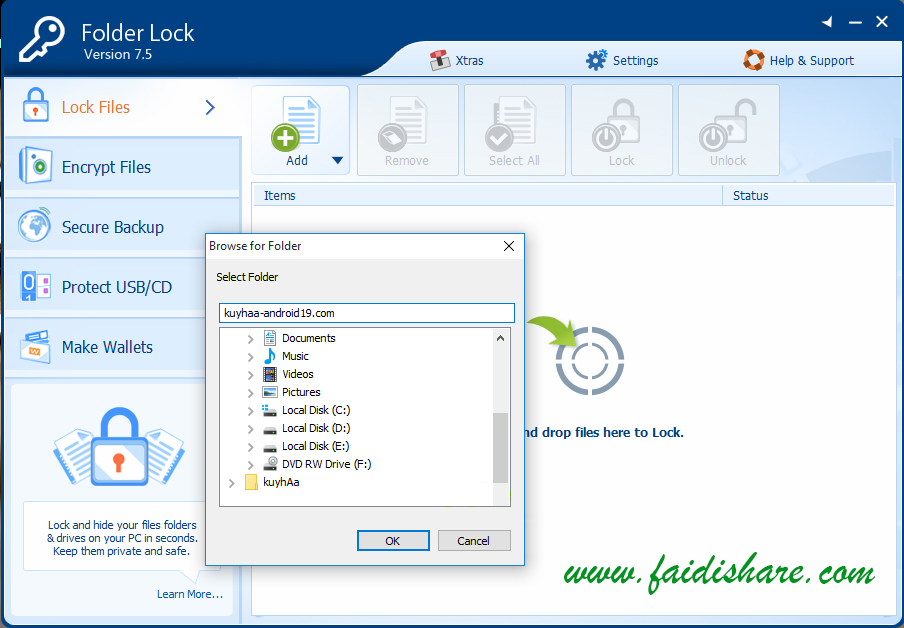 Folder Lock 6  With Serial Key