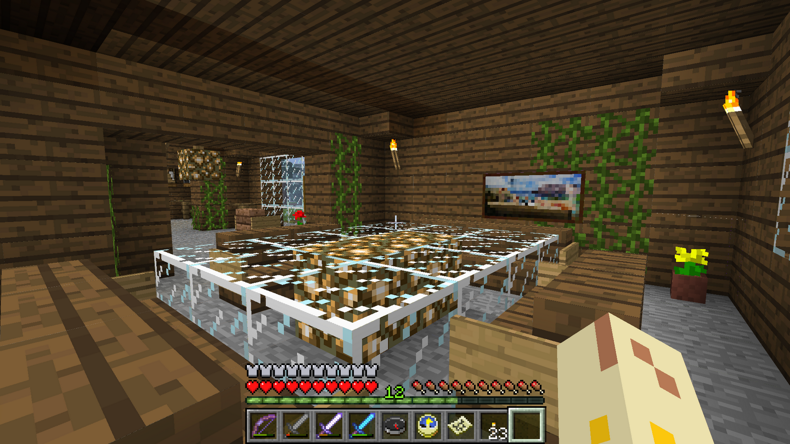 Table and chair in minecraft by GunnarCool on DeviantArt how to make end tables in minecraft | Woodworking Sketch Online