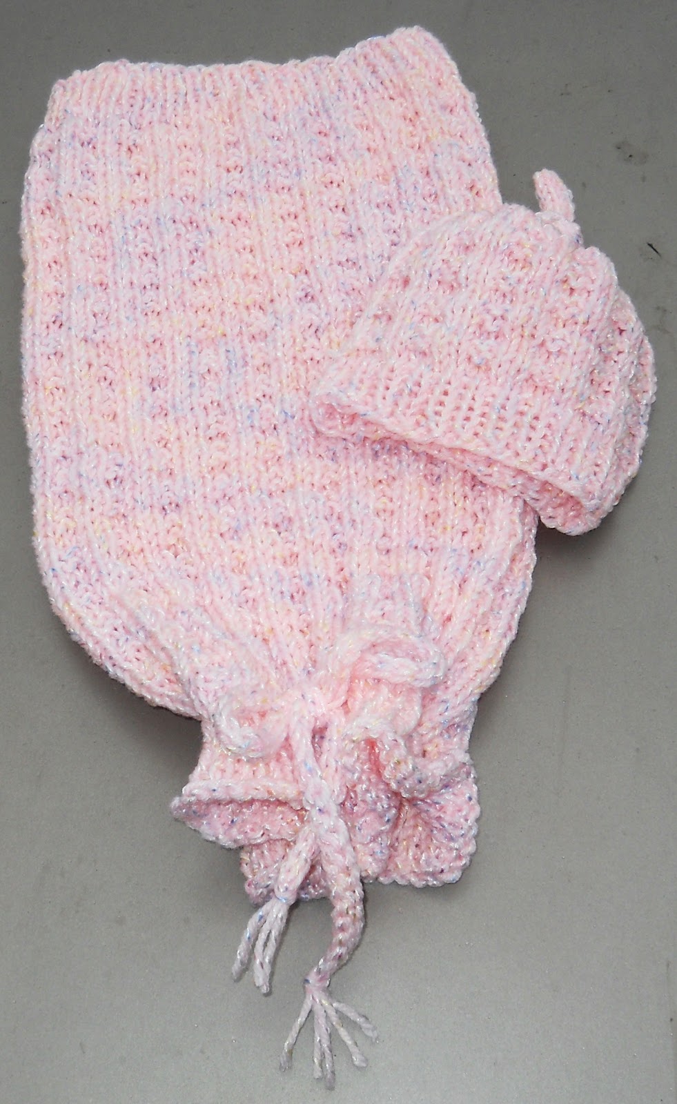 Suzies Stuff WAFFLE SLEEP SACK AND CAP