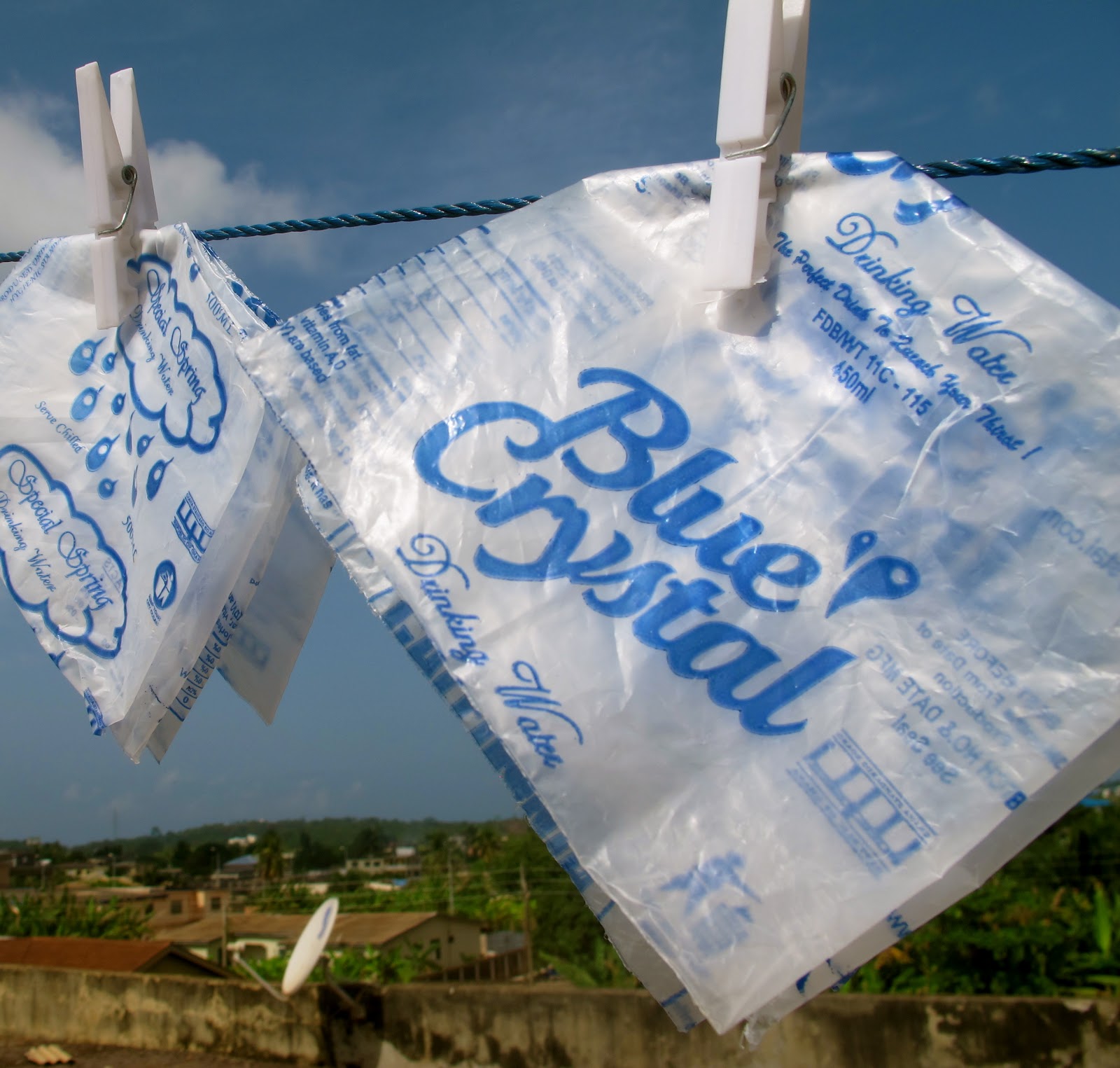 Ghana Styles Recycling water sachets