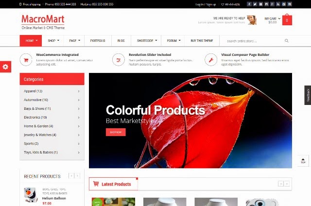 MacroMart - Responsive Supermarket WordPress Theme
