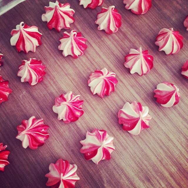 Jo's Blue AGA Candy Cane Meringue Kisses