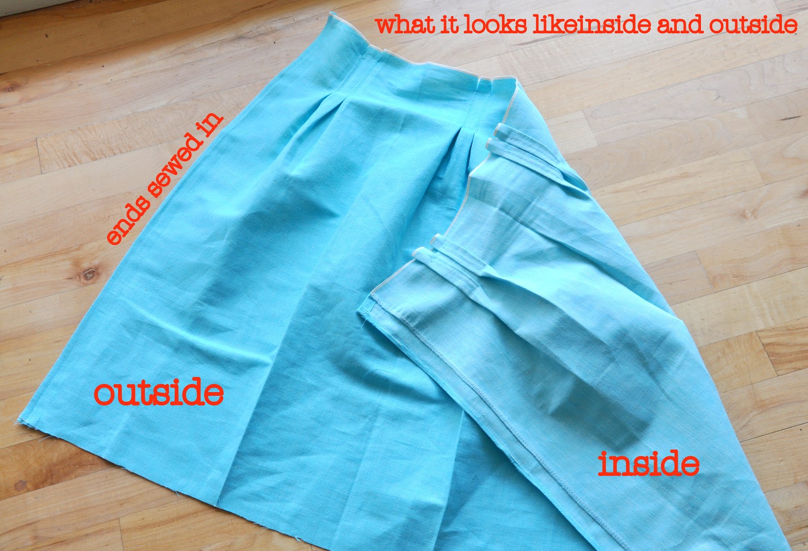 C&C How to make a paper bag skirt with box pleats tutorial!