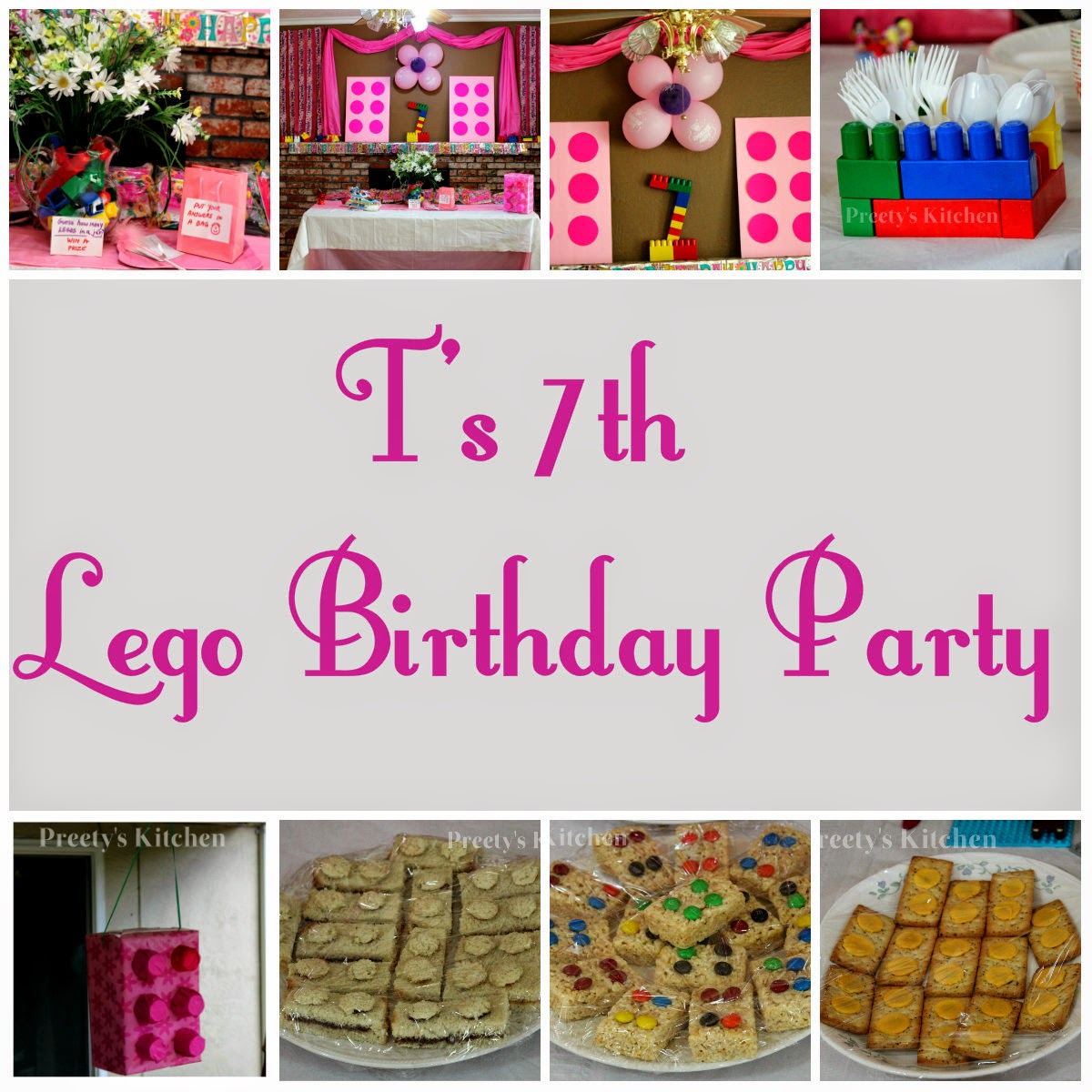 lego themed 7th birthday party