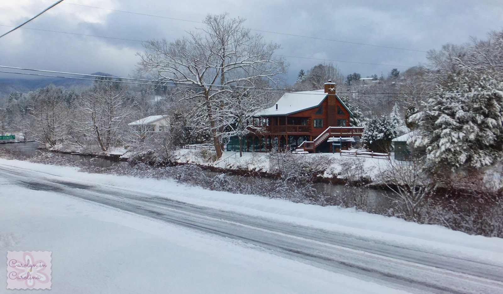 Carolyn in Carolina Snowfall in Sylva Part 1
