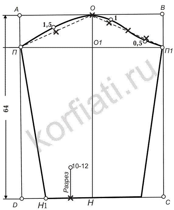 Выкройка рубашечного рукава Выкройка рубашечного рукава