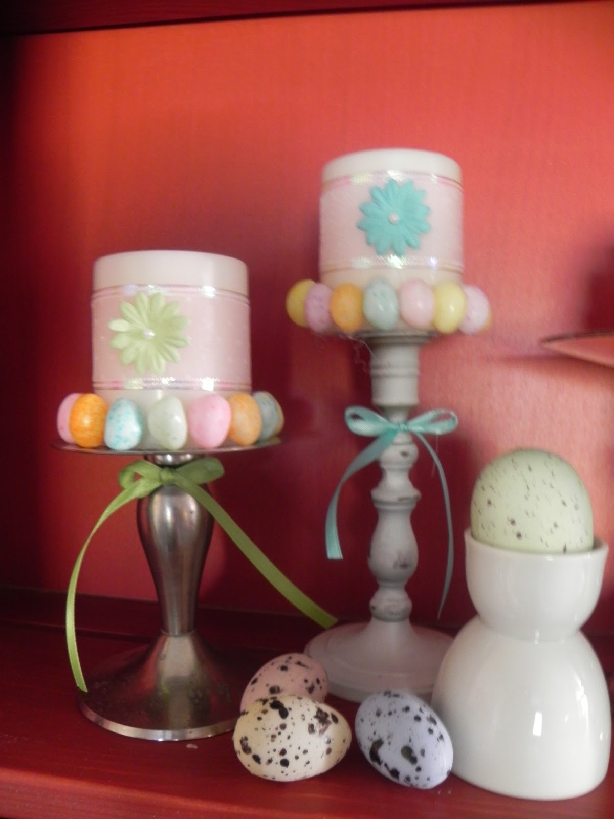 The Messy Roost Pretty Easter Candles