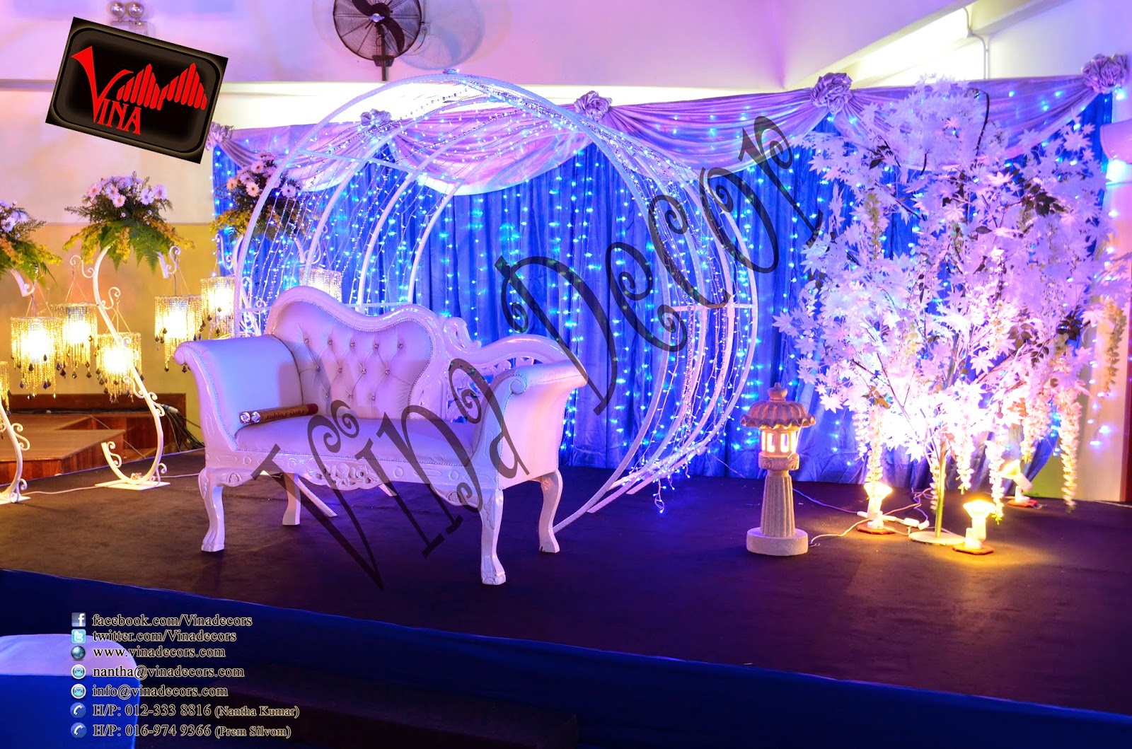 A Truly Magical Winter Wedding Dinner Concept at Pusat Komuniti Setul Perdana, Jalan 2/48A, Sentul Perdana, Bandar Baru Sentul Perdana, Kuala Lumpur on Saturday 26/04/2014 7PM (Entrance Decor with cloth, lighting, and dry stam, Walk way pillar (tree 11 feet tall) enhanced with white leafs and hanging crystal, Walk way arch / dome with hanging crystal and dry stam, main table setting, stage setting, photography section custom design as per couple request, table and chair, and projector screen 10 x 10 feet. A Truly Magical Winter Wedding Dinner Concept at Pusat Komuniti Setul Perdana, Jalan 2/48A, Sentul Perdana, Bandar Baru Sentul Perdana, Kuala Lumpur on Saturday 26/04/2014 7PM (Entrance Decor with cloth, lighting, and dry stam, Walk way pillar (tree 11 feet tall) enhanced with white leafs and hanging crystal, Walk way arch / dome with hanging crystal and dry stam, main table setting, stage setting, photography section custom design as per couple request, table and chair, and projector screen 10 x 10 feet.