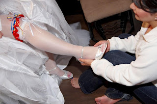 superman wedding garter