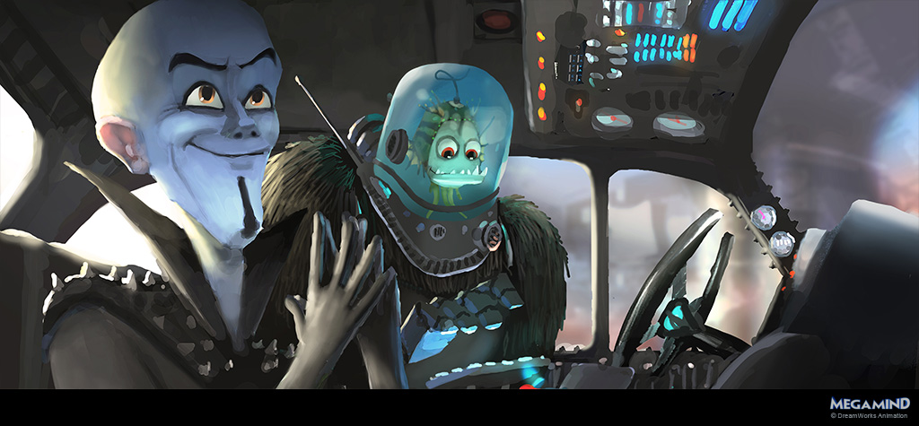 Megamind (2010) - Concept Art, Color Keys.