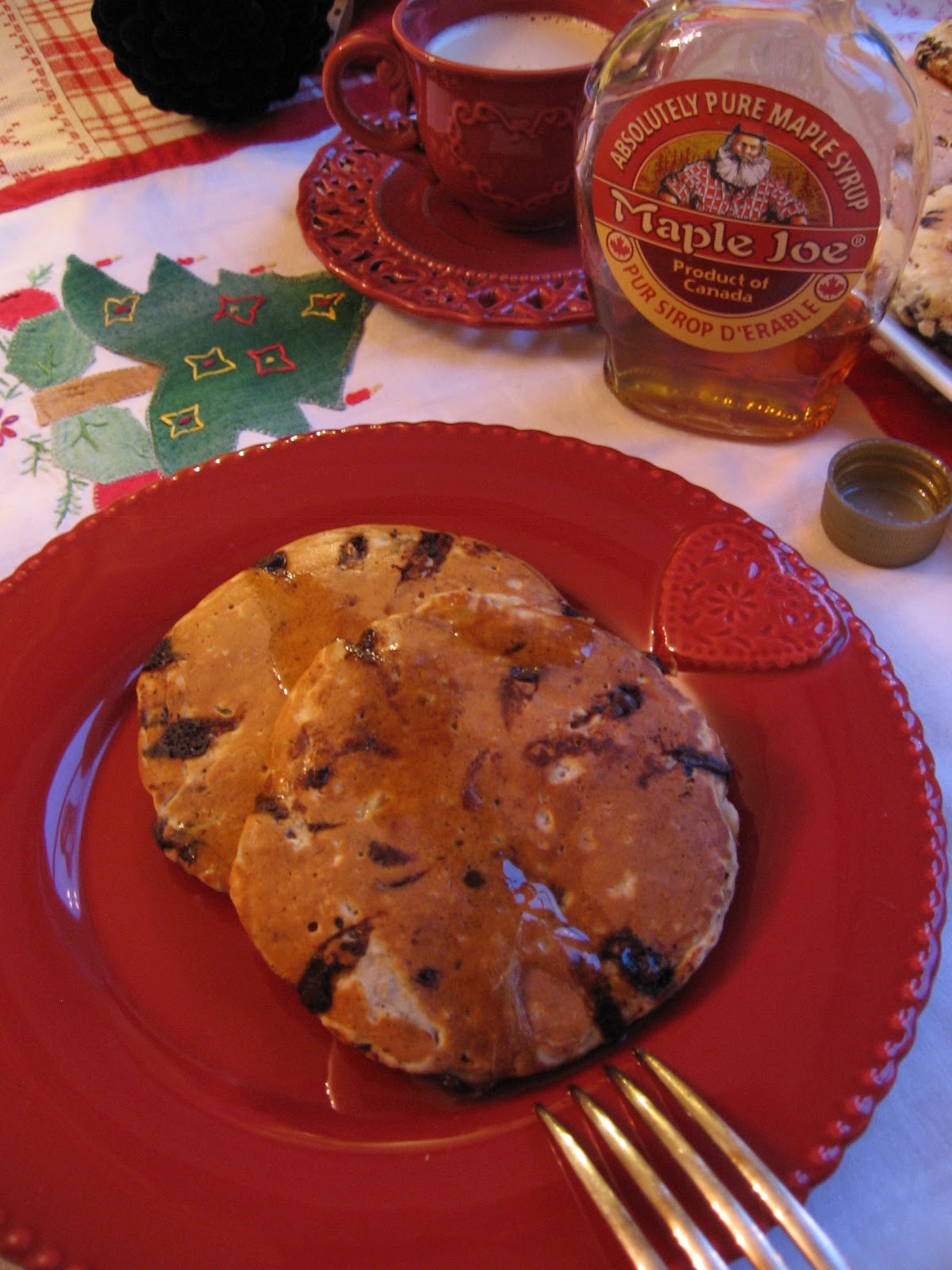 ILost in Austen Cinnamon , Oat & Chocolate Chip Pancakes ( Martha