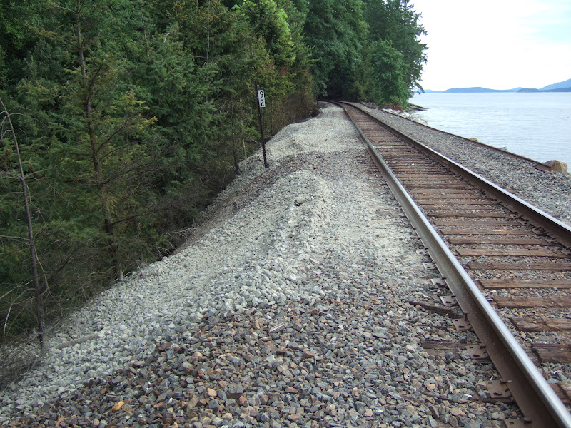 Reading the Washington Landscape Rail Ballast on the Shoreline