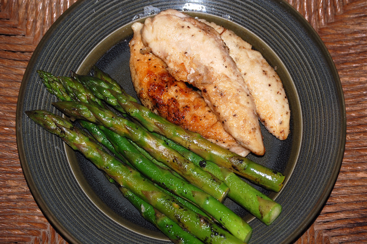 Chicken and Asparagus in White Wine Sauce The Redhead Baker