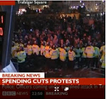 With BOTH EDS BACKING CUTS, what was the point of the  staged anti-cuts rally at Hyde Park? [3]
