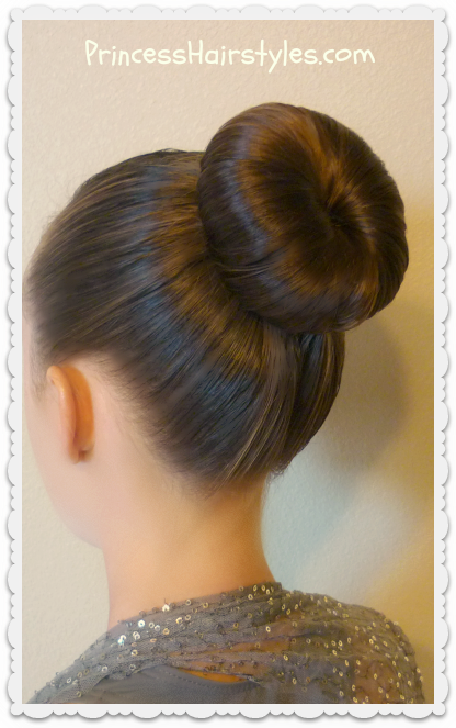 Easy dance bun hairstyle tutorial. Great for ballet, figure skating ...