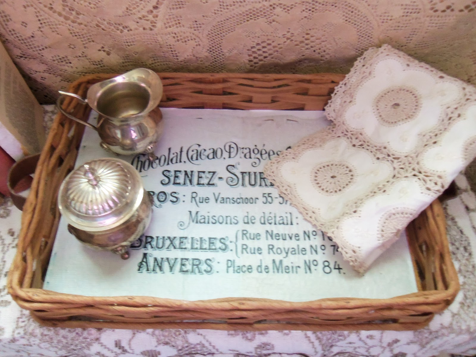 Cottage Beach House Project 11 & 12 Decoupage French Ad Coffee Tray