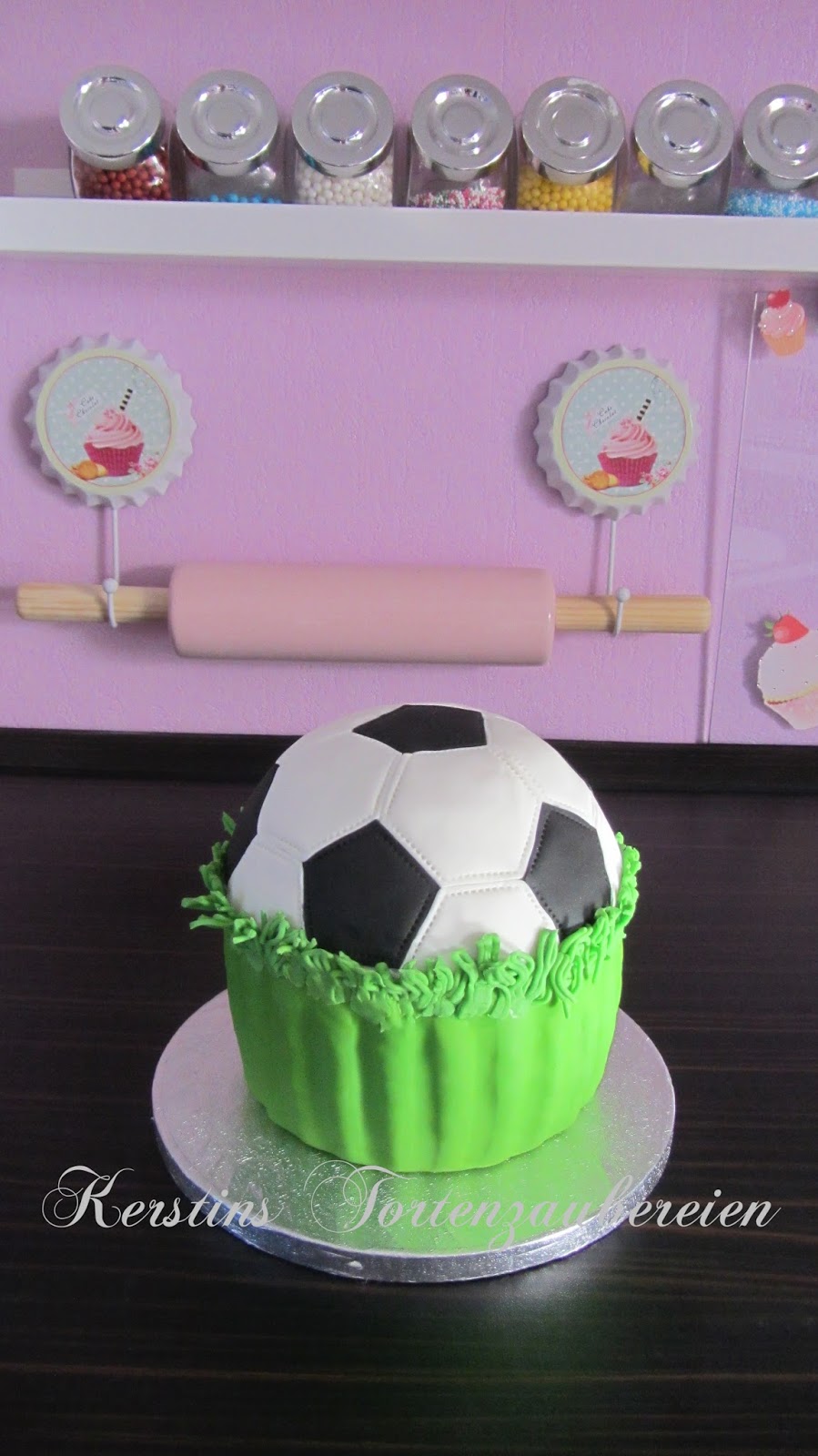 Riesen Muffin "Fußball"