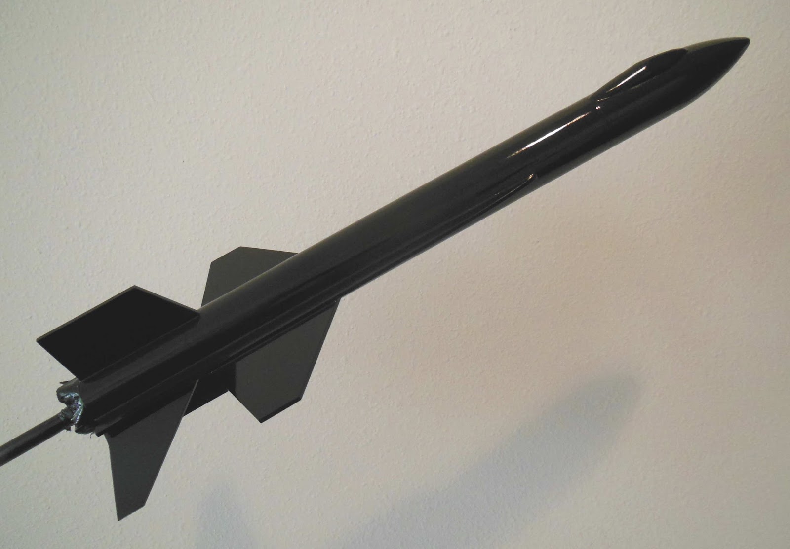 Model Rocket Building Quest X15 Build, Part 11, Black Paint