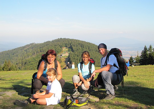 Klimczok (1117 m n.p.m.). Klimczok (1117 m n.p.m.).