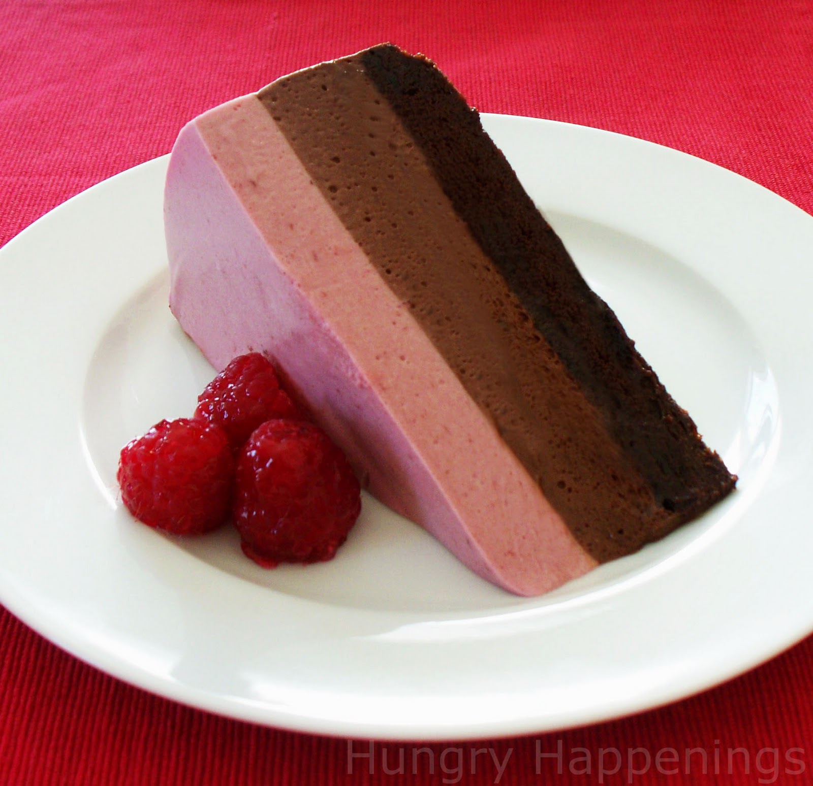 Valentine s Day Chocolate Raspberry Mousse Cake - Hungry ...