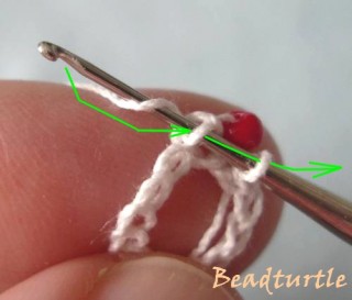 Вязание жгутов из бисера крючком столбиком без накида. МК