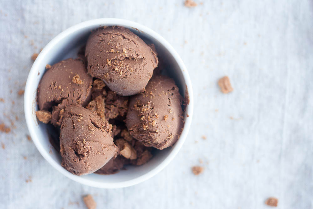 Buttered Up Chocolate Cinnamon Gelato with Speculoos