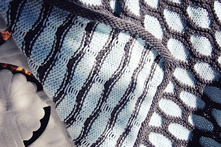 Knitterella Most of the time I knit?: FO: Maude Honeycomb Blanket