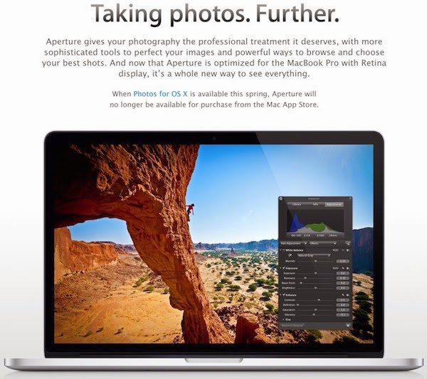Apple confirms Aperture will be pulled from Mac App Store after Photos for OS X launches