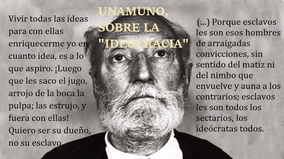 LAS IDEAS DEBEN SERVIR A LOS HOMBRES, NO LOS HOMBRES A LAS IDEAS.