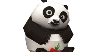 Papercraft Paradise | PaperCrafts | Paper Models | Card Models: Kung Fu Panda 2 Baby Po Papercraft