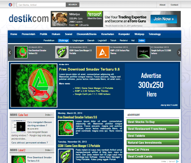 Template mirip detik.com Template mirip detik.com