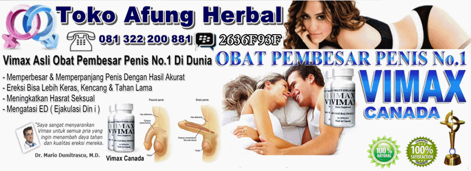 Obat Pembesar Penis Vimax Herbal Pill, Obat Kuat Surabaya