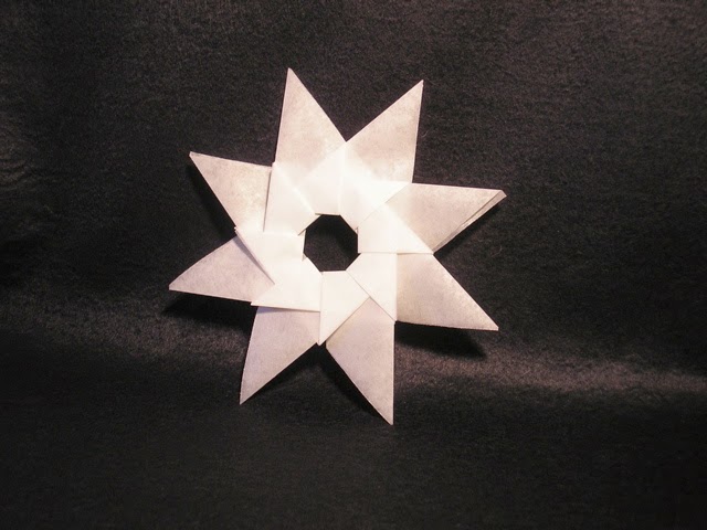 Origami Paper Folding Ninja Star Origami Flower Easy