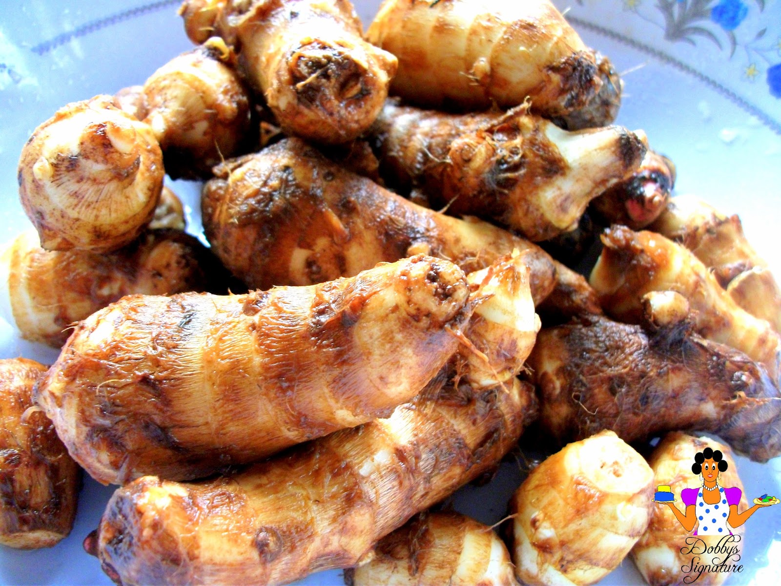 Cocoyam How to Prepare cocoyam Paste (Ede ofe) Dobby's Signature