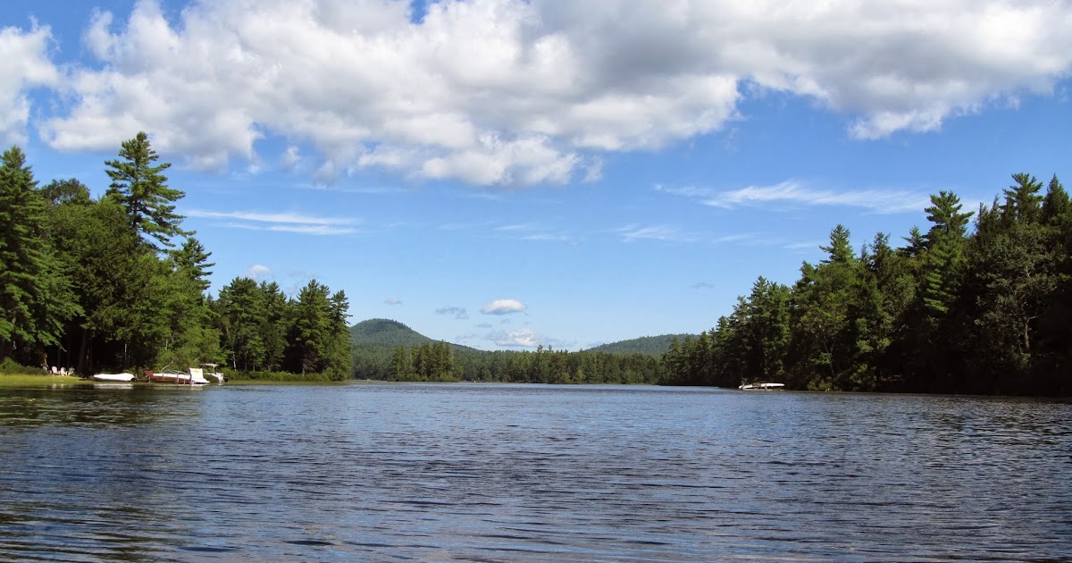 Recreational Kayaking in Maine Moose Pond, Bridgton, ME