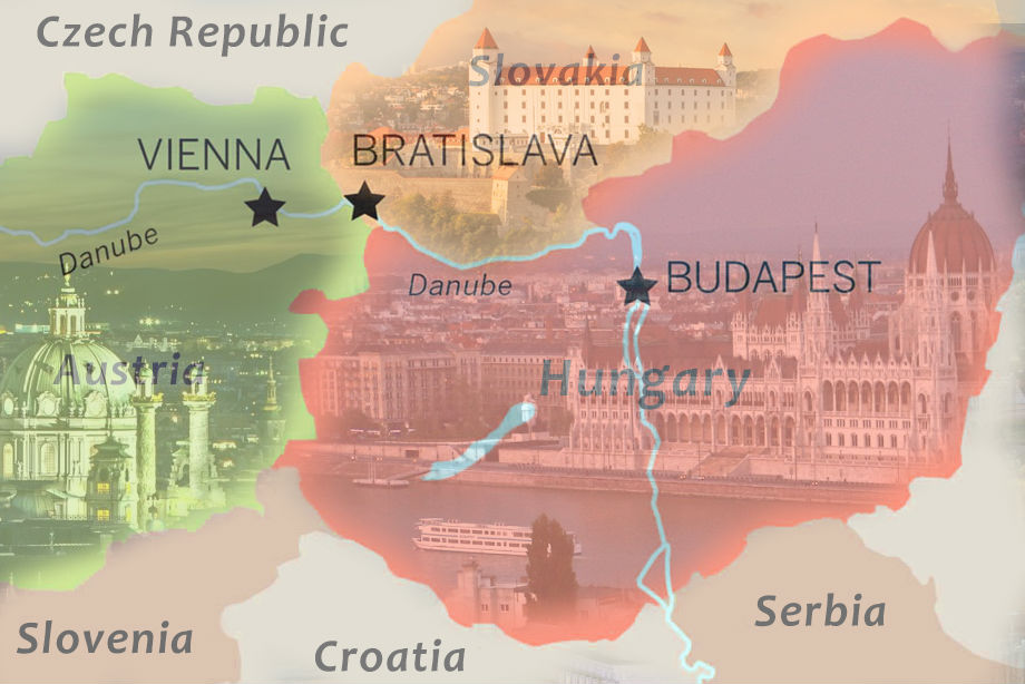 Budapest, Bratislava e Vienna